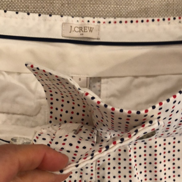 J crew red and blue polka dot shorts. Size 0 - Picture 2 of 4